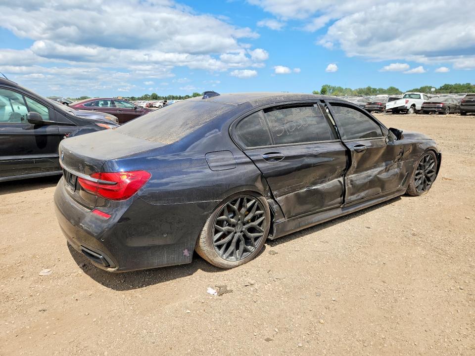 2017 BMW 7er VIN WBA7E4C57HGU99328 COPART salvage auction — SIDE, In - Certificate Of Title (P), sold $2,950 on 2026-08-13 (photo 3)