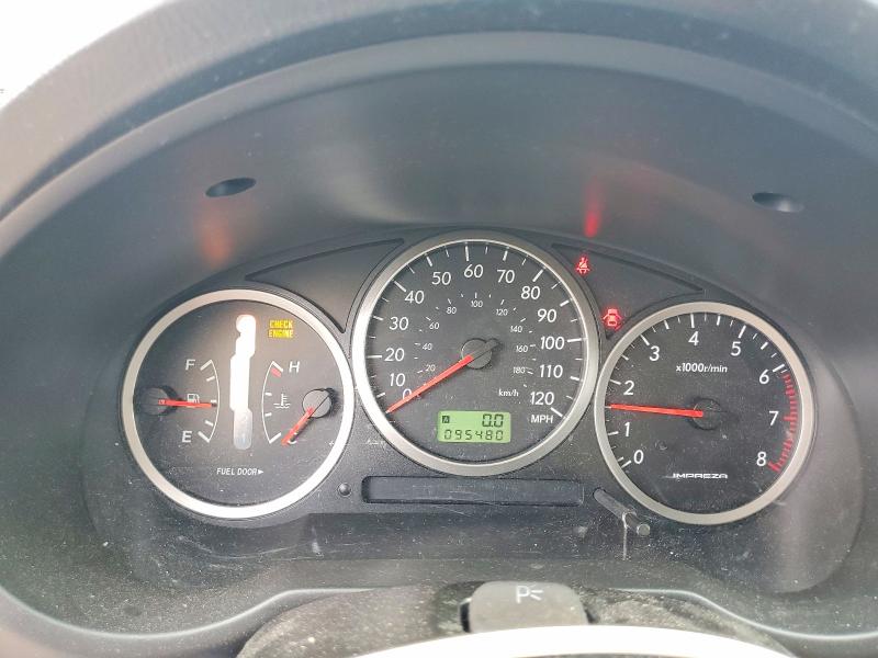 2005 Subaru Impreza VIN JF1GD66585H523984 COPART salvage auction — REAR END, VA - CERTIFICATE OF TITLE, sold $625 on 2026-07-22 (photo 9)