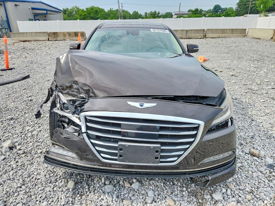 2015 Hyundai Genesis VIN KMHGN4JF9FU060026 COPART salvage auction — FRONT END, Oh - Cert Of Title-Salvage, sold $90 on 2026-07-21 (photo 5)