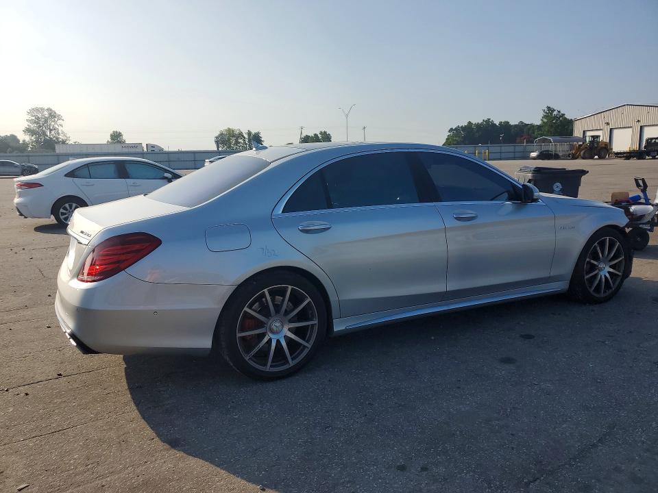 2015 Mercedes-benz S-klasse amg VIN WDDUG7JB7FA148967 COPART salvage auction — FRONT END, Nc - Salvage Certificate Of Title, sold $3,000 on 2026-07-28 (photo 3)