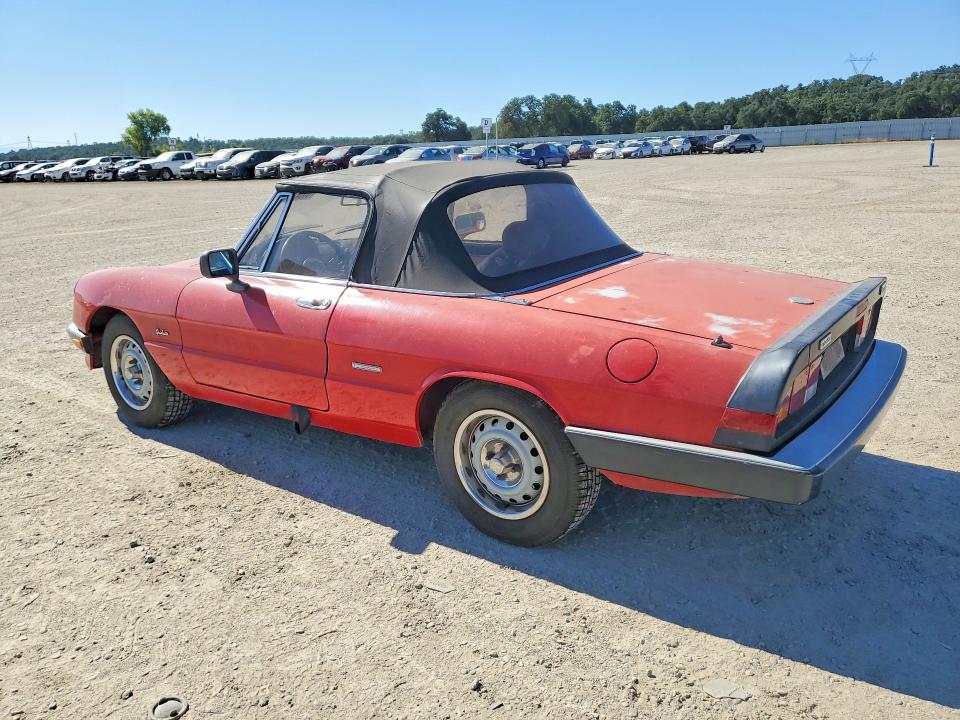 1987 Alfa romeo Spider VIN ZARBA5640H1045254 COPART salvage auction — MINOR DENT/SCRATCHES, CA - DIS/DLR/EXP APP FOR DUP CLEAN, sold $3,150 on 2026-08-07 (photo 2)