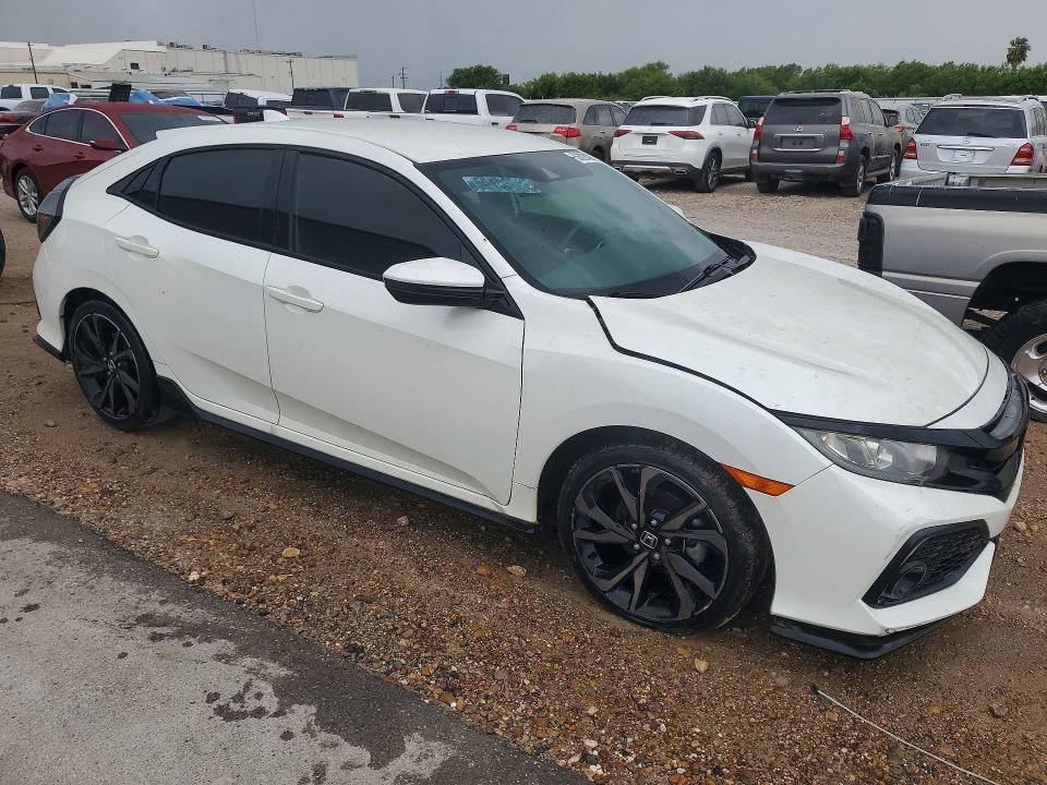 2019 Honda Civic VIN SHHFK7H48KU424873 COPART salvage auction — FRONT END, AL - CERT OF TITLE-FLOOD SALVAGE, sold $4,100 on 2026-07-29 (photo 4)