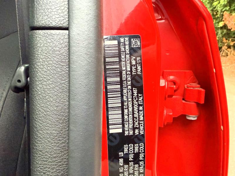 2016 Jeep Renegade VIN ZACCJBAW0GPC74487 COPART salvage auction — NORMAL WEAR, Ri - Certificate Of Title (P), sold $2,500 on 2026-07-29 (photo 9)
