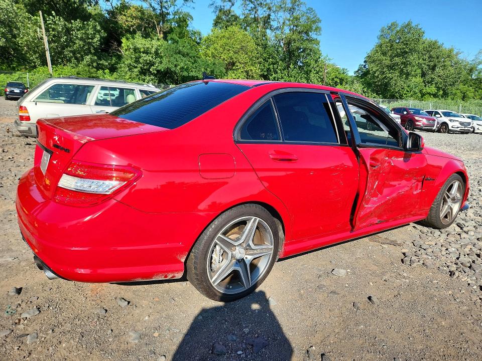 2009 Mercedes-benz C class VIN WDDGF77X39F246811 COPART salvage auction — SIDE, NY - MV-907A SALVAGE CERTIFICATE, sold $10,100 on 2026-08-13 (photo 3)