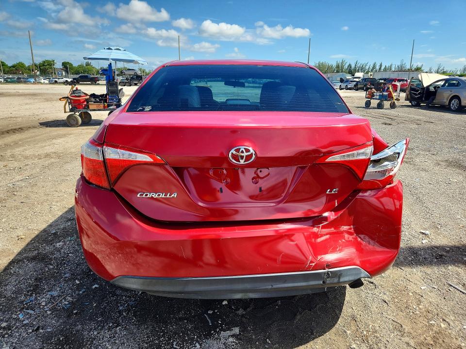 2014 Toyota VIN 5YFBURHE7EP085370 COPART salvage auction — REAR END, Fl - Cert Of Title Slvg Rebuildable, sold $15 on 2026-07-21 (photo 6)