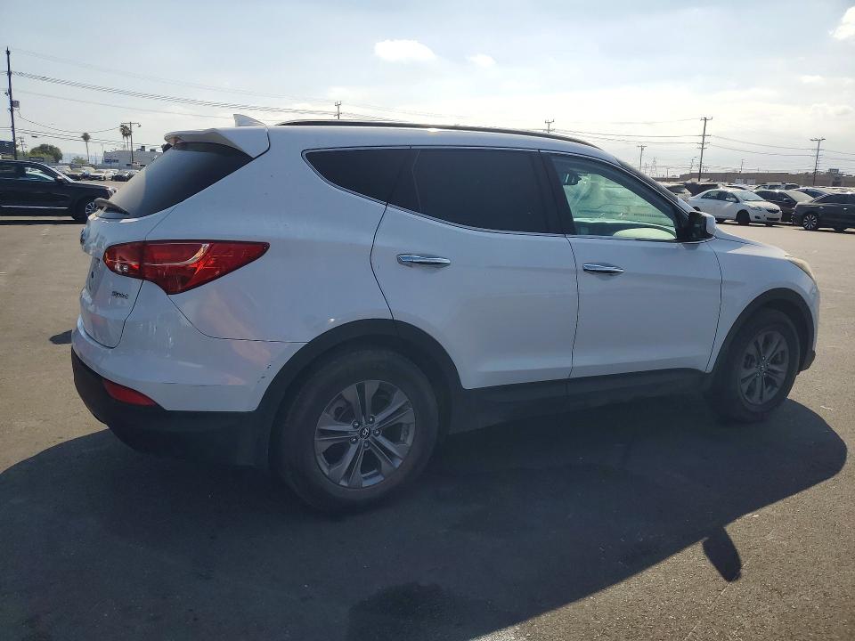2014 Hyundai Santa fe VIN 5XYZU3LB0EG173805 COPART salvage auction — VANDALISM, Ca - Salvage Certificate, sold $1,850 on 2026-07-13 (photo 3)