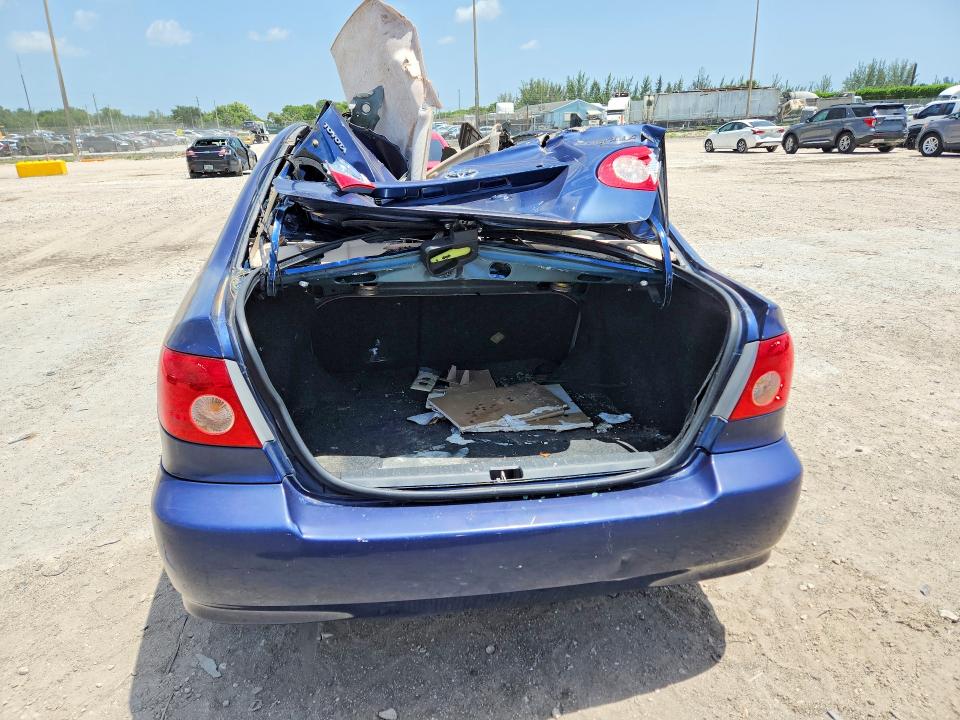 2006 Toyota Corolla VIN JTDBR32E360074790 COPART salvage auction — ALL OVER, Fl - Certificate Of Destruction, sold $10 on 2026-07-28 (photo 6)