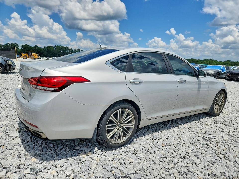 2018 Genesis G80 VIN KMHGN4JE0JU235215 COPART salvage auction — FRONT END, Ga - Certificate Of Title, sold $1,250 on 2026-07-28 (photo 3)