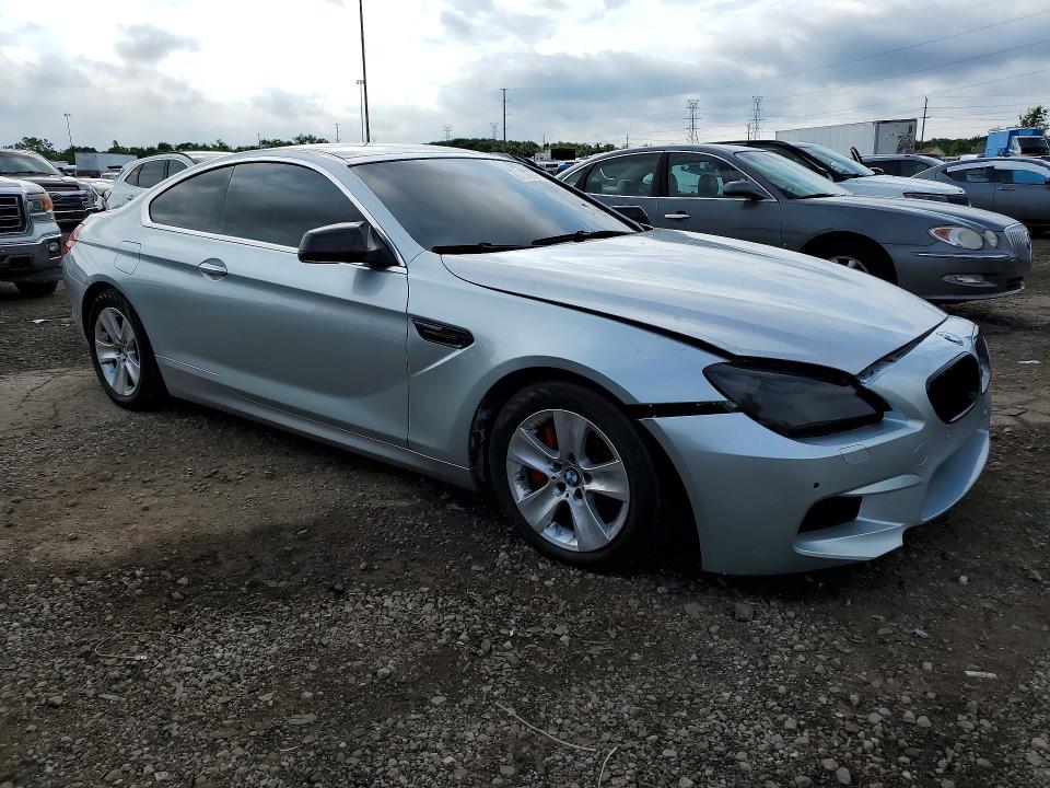 2012 BMW 6er VIN WBALX5C58CC894102 COPART salvage auction — WATER/FLOOD, Mi - Cert Of Title-Flood Vehicle, sold $750 on 2026-07-31 (photo 4)