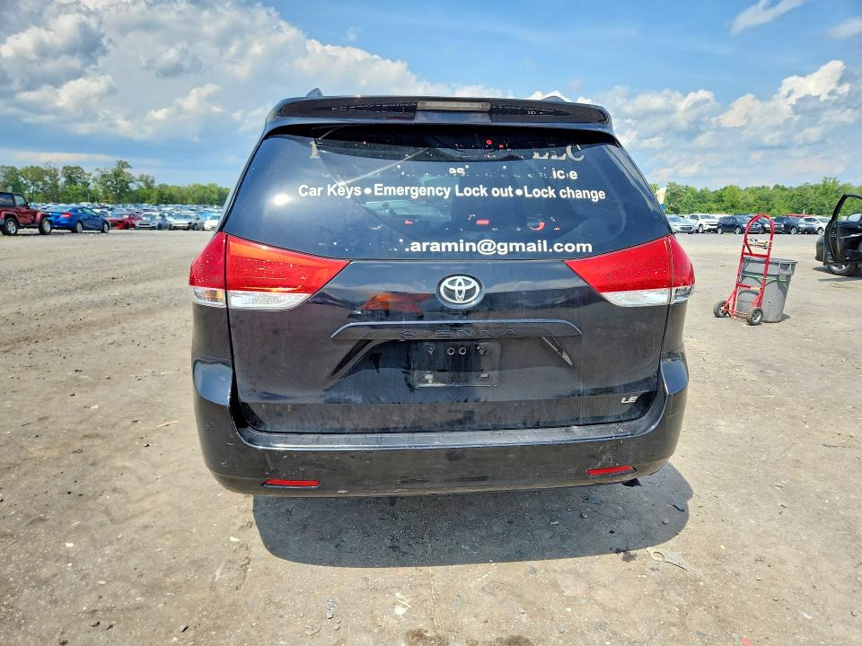 2012 Toyota Sienna VIN 5TDKK3DC1CS198615 COPART salvage auction — FRONT END, Va - Certificate Of Title (P), sold $1,450 on 2026-07-29 (photo 6)