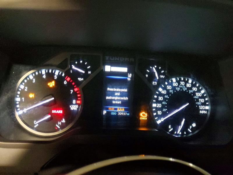 2023 Toyota Tundra VIN 5TFLA5DB7PX072169 COPART salvage auction — MECHANICAL, Tx - Certificate Of Title (P), sold $24,500 on 2026-07-29 (photo 9)