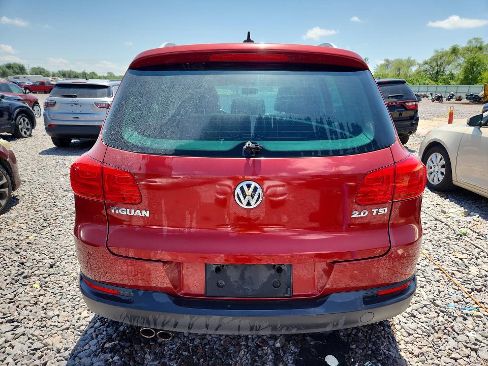 2013 Volkswagen Tiguan VIN WVGAV3AX9DW085924 COPART salvage auction — WATER/FLOOD, IL - SALVAGE CERT-FLOOD, sold $200 on 2026-08-03 (photo 6)