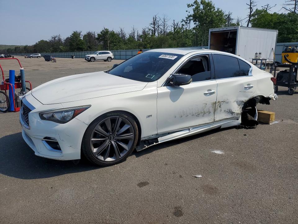2018 Infiniti Q50 VIN JN1EV7AR7JM441621 COPART salvage auction — REAR END, Salvage Title, sold $1,650 on 2026-07-22 (photo 1)