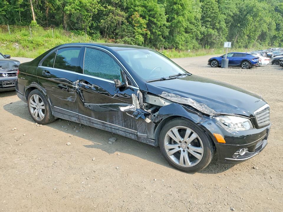 2011 Mercedes-benz C class VIN WDDGF8BB0BR134053 COPART salvage auction — SIDE, NY - MV-907A SALVAGE CERTIFICATE, sold $625 on 2026-08-06 (photo 4)
