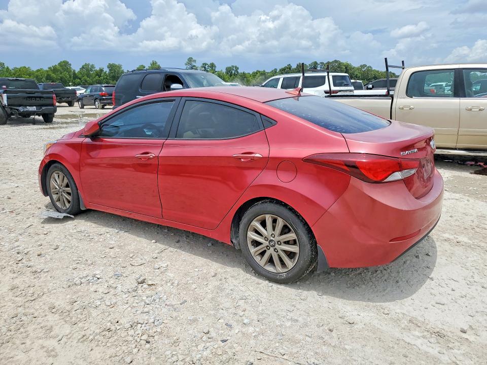 2014 Hyundai Elantra VIN KMHDH4AE4EU186021 COPART salvage auction — MECHANICAL, Tx - Certificate Of Title, sold $400 on 2026-07-17 (photo 2)