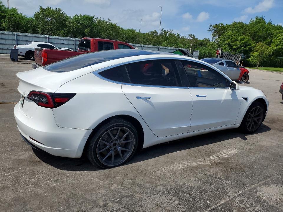 2018 Tesla Model 3 VIN 5YJ3E1EA7JF007505 COPART salvage auction — REAR END, Fl - Certificate Of Title, sold $4,450 on 2026-07-27 (photo 3)