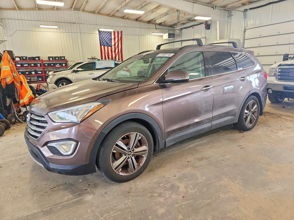 2014 Hyundai Santa fe VIN KM8SRDHF9EU075032 COPART salvage auction — MECHANICAL, MN - CERTIFICATE OF TITLE, sold $225 on 2026-07-28 (photo 1)