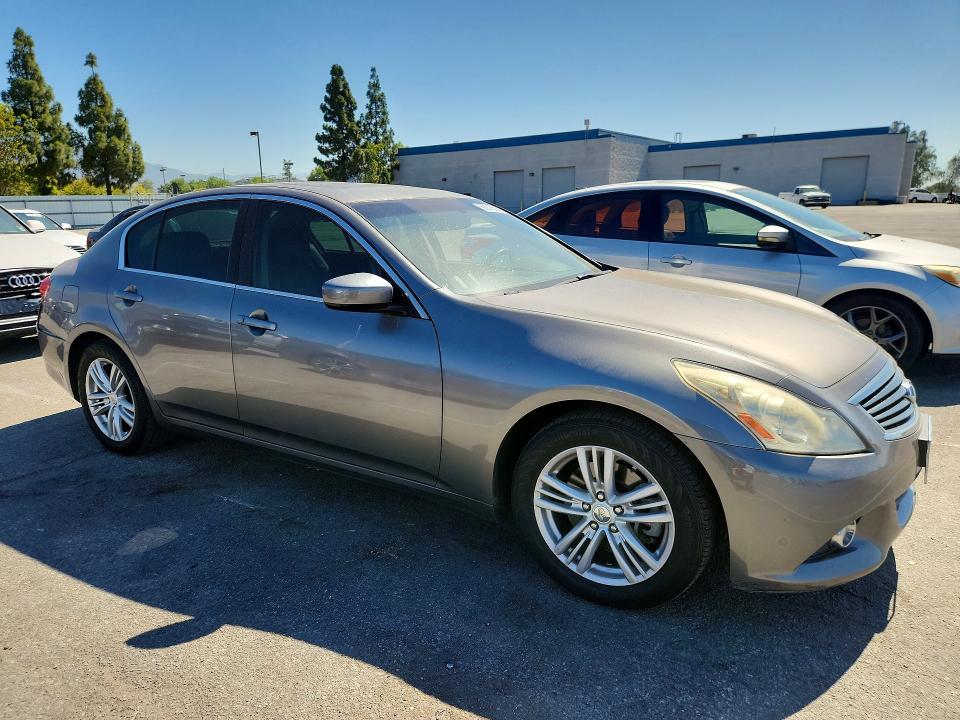 2013 Infiniti VIN JN1CV6AP1DM722883 COPART salvage auction — REAR END, Ca - Salvage Certificate, sold $700 on 2026-07-18 (photo 4)