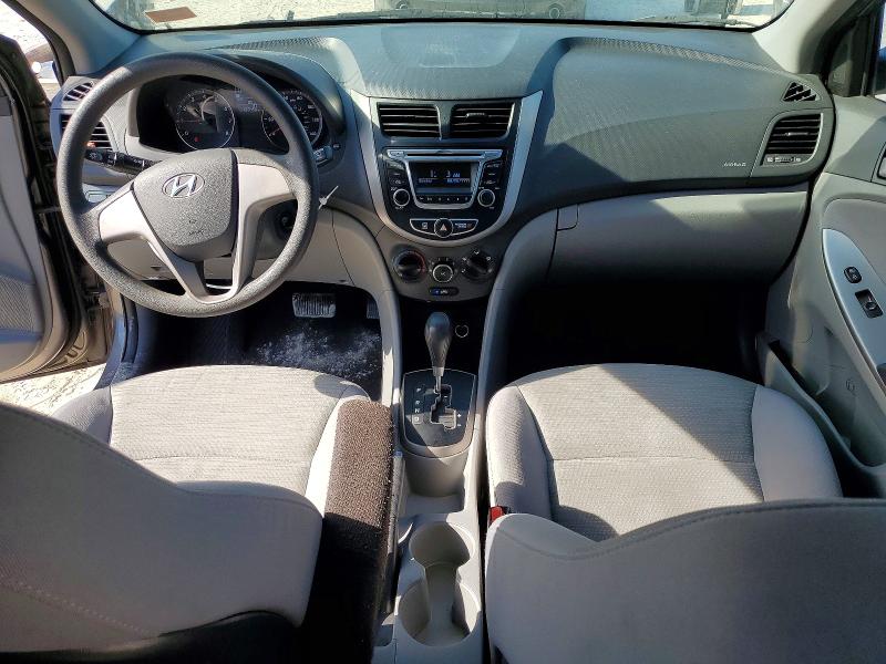 2017 Hyundai Accent VIN KMHCT4AE0HU388949 COPART salvage auction — FRONT END, Ga - Certificate Of Title, sold $1,300 on 2026-07-28 (photo 8)