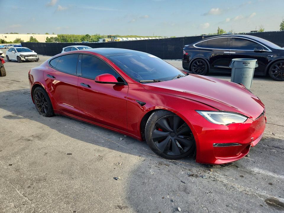 2025 Tesla Model s VIN 5YJSA1E61SF548456 COPART salvage auction — FRONT END, Fl - Cert Of Title Slvg Rebuildable, sold $29,250 on 2026-09-10 (photo 4)