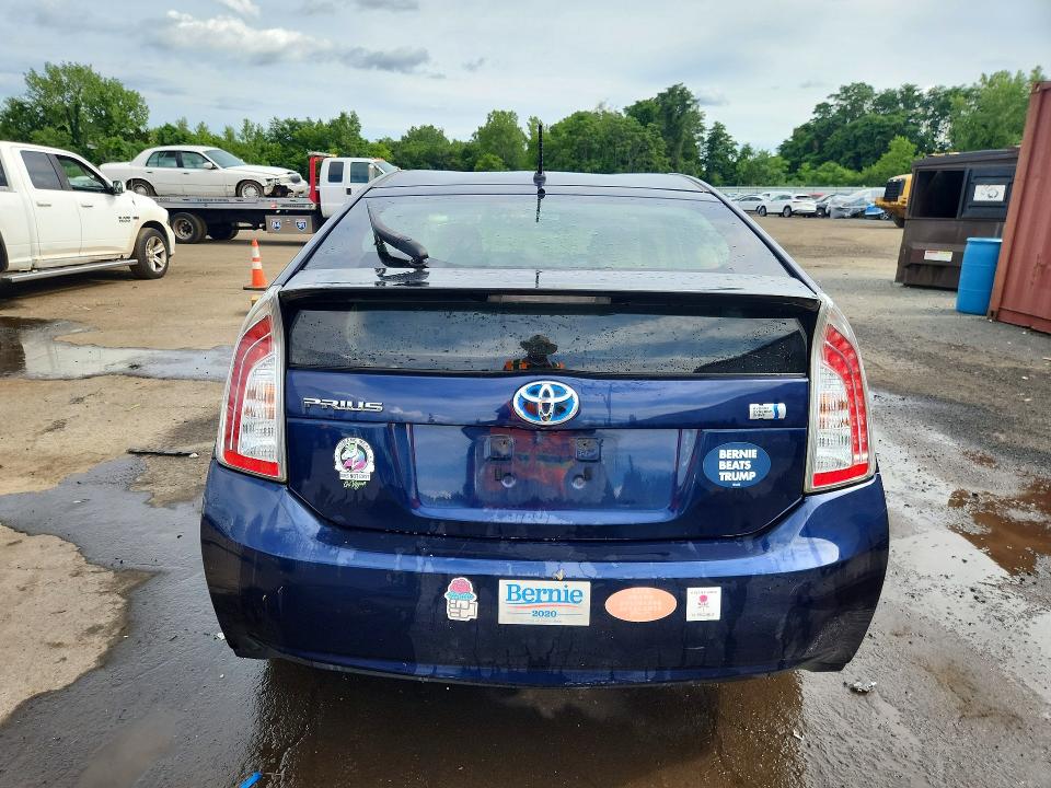 2014 Toyota Prius VIN JTDKN3DU4E1760460 COPART salvage auction — FRONT END, Ct - Cert Of Title-Salvage, sold $975 on 2026-07-31 (photo 6)
