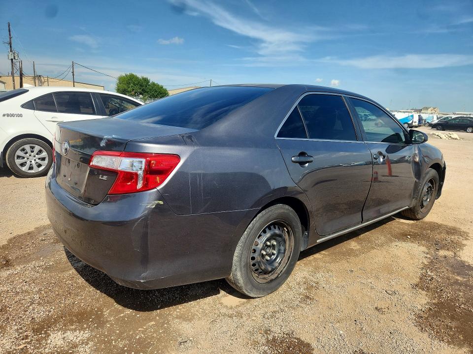 2012 Toyota Camry VIN 4T4BF1FK8CR273322 COPART salvage auction — SIDE, TX - CERTIFICATE OF TITLE, sold $2,450 on 2026-07-09 (photo 3)