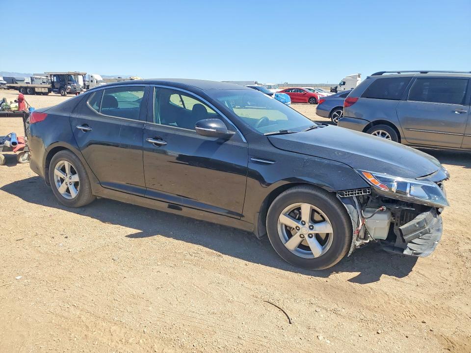 2015 Kia Optima VIN KNAGM4A7XF5664451 COPART salvage auction — FRONT END, Ca - Salvage Certificate, sold $925 on 2026-07-20 (photo 4)