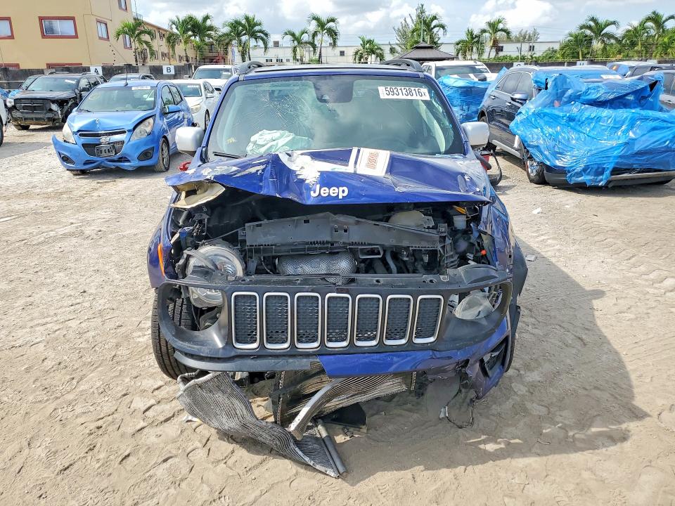 2021 Jeep Renegade VIN ZACNJCBB7MPM43262 COPART salvage auction — FRONT END, Fl - Certificate Of Destruction, sold $2,350 on 2026-07-27 (photo 5)