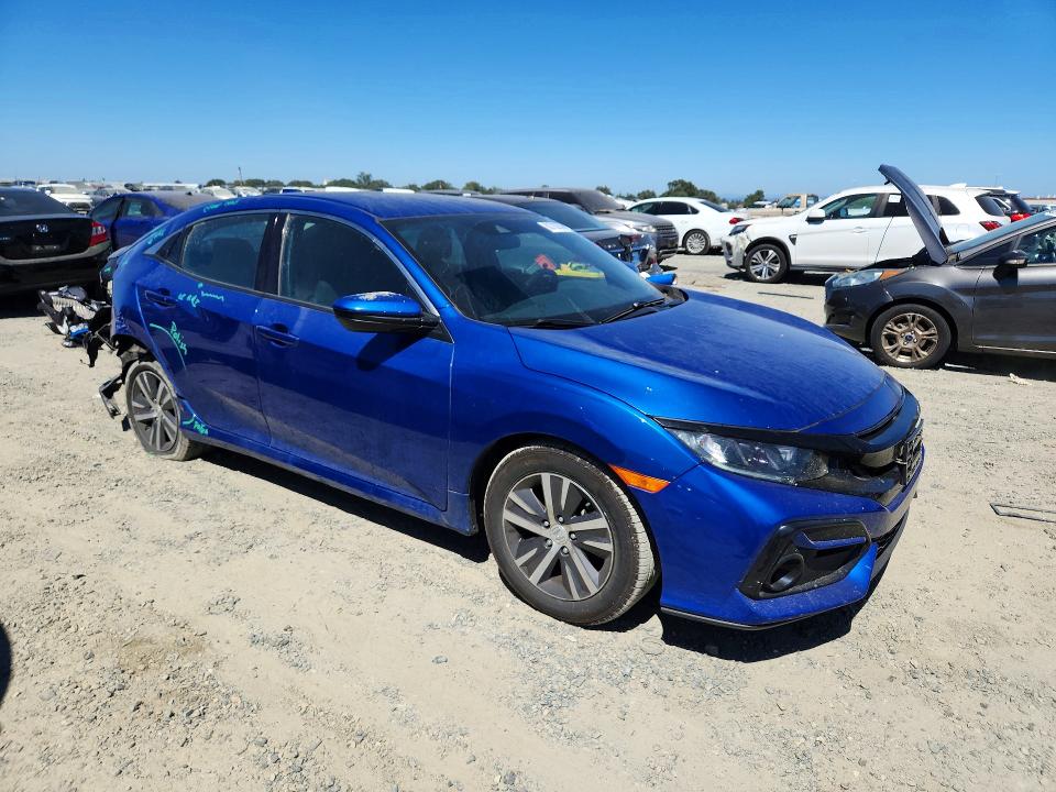2020 Honda Civic VIN SHHFK7H31LU207903 COPART salvage auction — REAR END, Ca - Salvage Certificate, sold $2,100 on 2026-07-23 (photo 4)