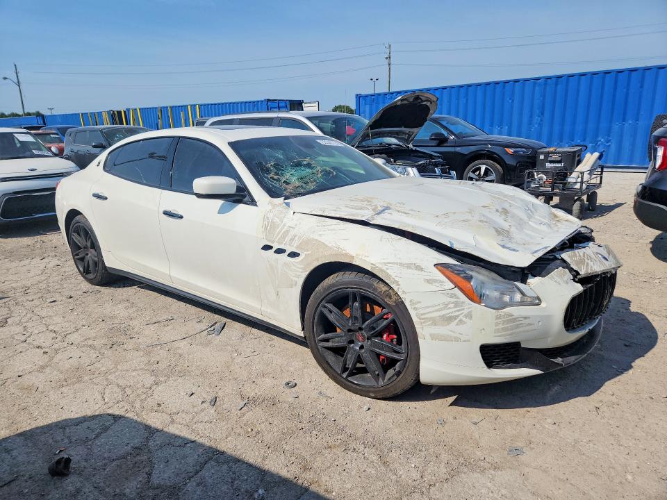 2014 Maserati Quattroporte VIN ZAM56RRA8E1077734 COPART salvage auction — FRONT END, Fl - Cert Of Title Slvg Rebuildable, sold $150 on 2026-08-04 (photo 4)