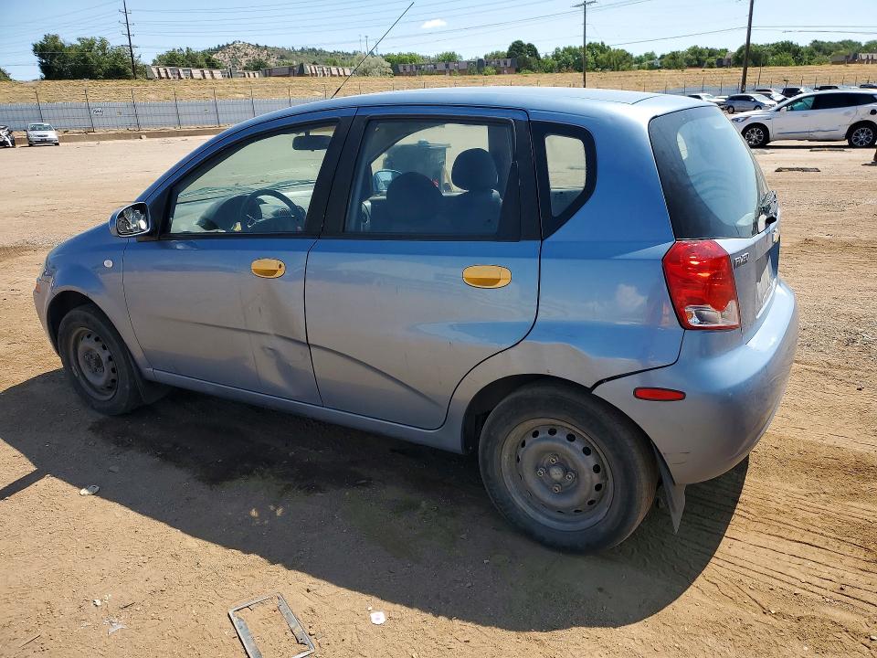 2006 Chevrolet Aveo VIN KL1TD66646B651717 COPART salvage auction — SIDE, CO - SALVAGE TITLE, sold $250 on 2026-07-27 (photo 2)