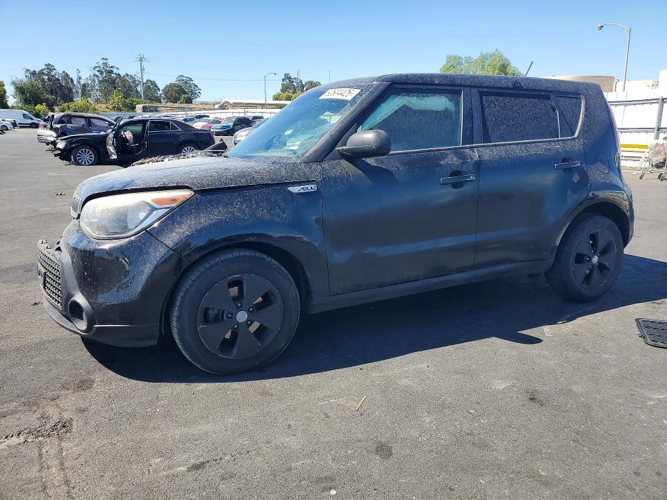 2016 Kia Soul VIN KNDJN2A21G7258322 COPART salvage auction — FRONT END, Ca - Salvage Certificate, sold $500 on 2026-07-27 (photo 1)