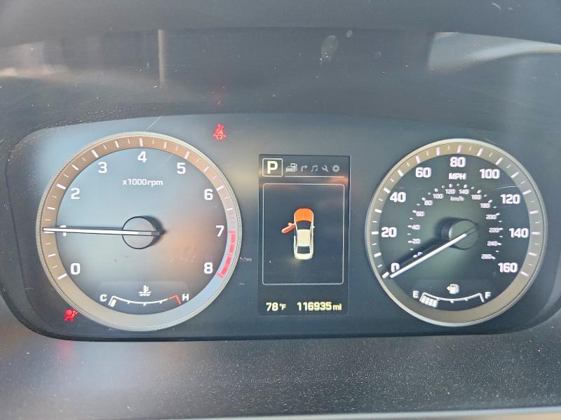 2023 Hyundai Sonata VIN 5NPE34AF3FH079473 COPART salvage auction — FRONT END, Ca - Salvage Certificate (P), sold $875 on 2026-07-27 (photo 9)