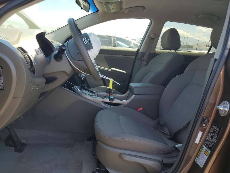 2011 Kia Sportage VIN KNDPB3A2XB7036511 COPART salvage auction — FRONT END, Ca - Salvage Certificate, sold $1,500 on 2026-07-27 (photo 7)