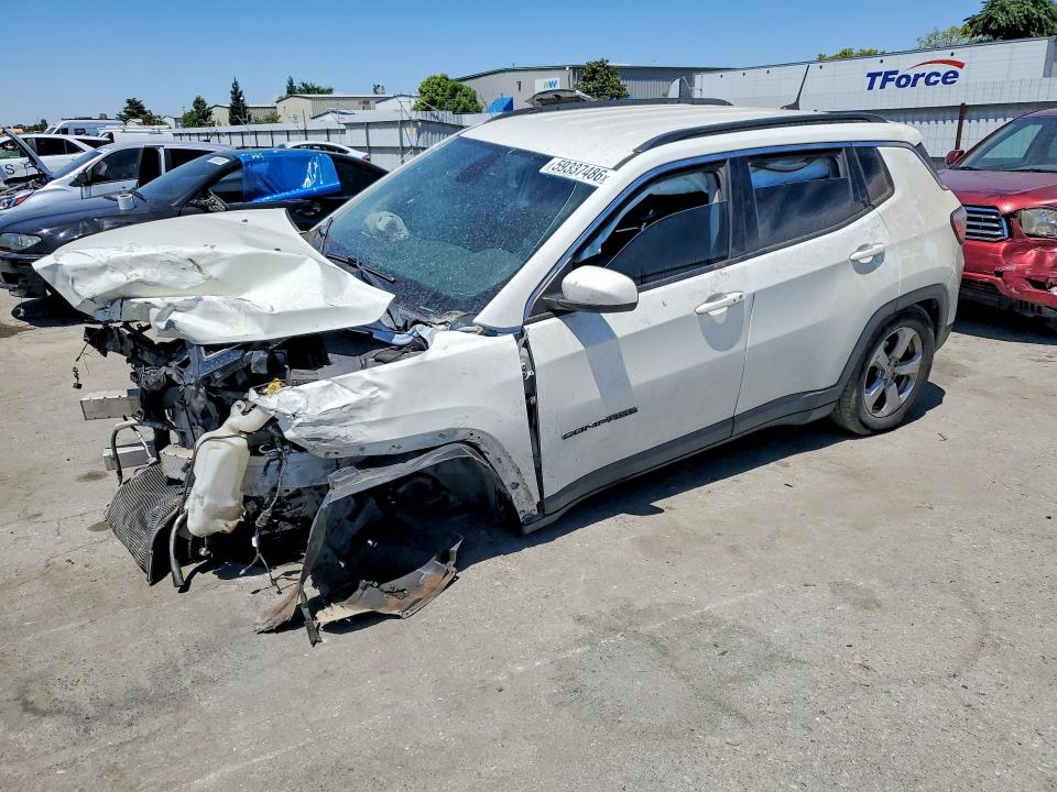 2017 Jeep Compass VIN 3C4NJCBB2HT629454 COPART salvage auction — FRONT END, Ca - Salvage Certificate, sold $275 on 2026-07-24 (photo 1)