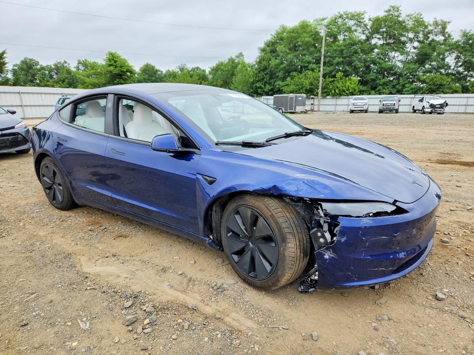 2026 Tesla Model 3 VIN 5YJ3E1EA1TF117615 COPART salvage auction — FRONT END, Nj - Cert Of Title-Salvage, sold $15,600 on 2026-09-09 (photo 4)