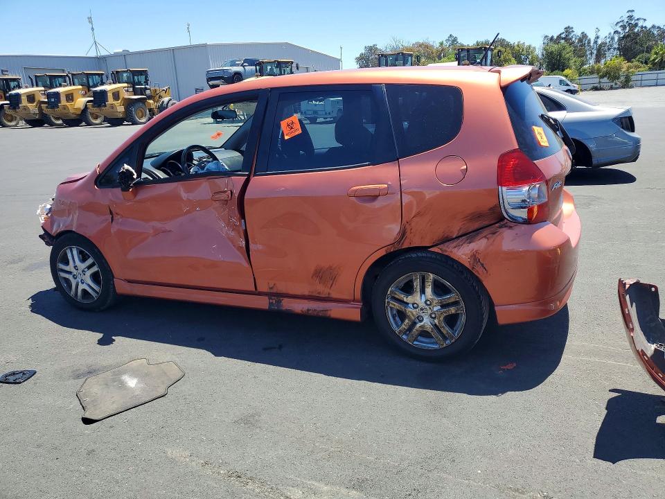 2008 Honda Fit VIN JHMGD38688S051144 COPART salvage auction — FRONT END, CA - SALVAGE CERTIFICATE, sold $175 on 2026-07-27 (photo 2)