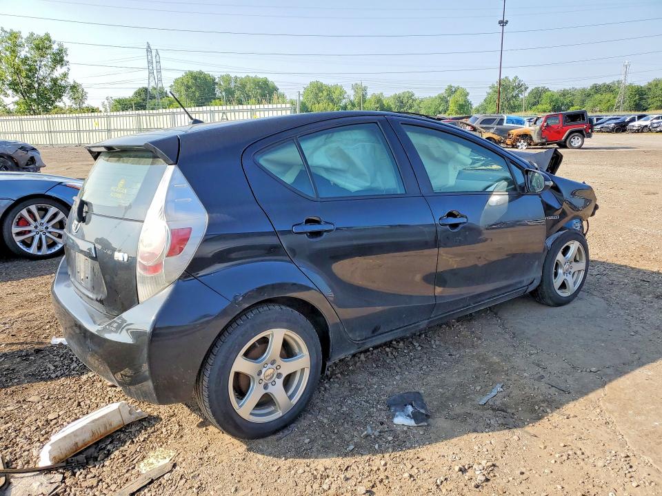 2012 Toyota Prius c VIN JTDKDTB35C1508484 COPART salvage auction — FRONT END, Mi - Certificate Of Title, sold $500 on 2026-07-31 (photo 3)