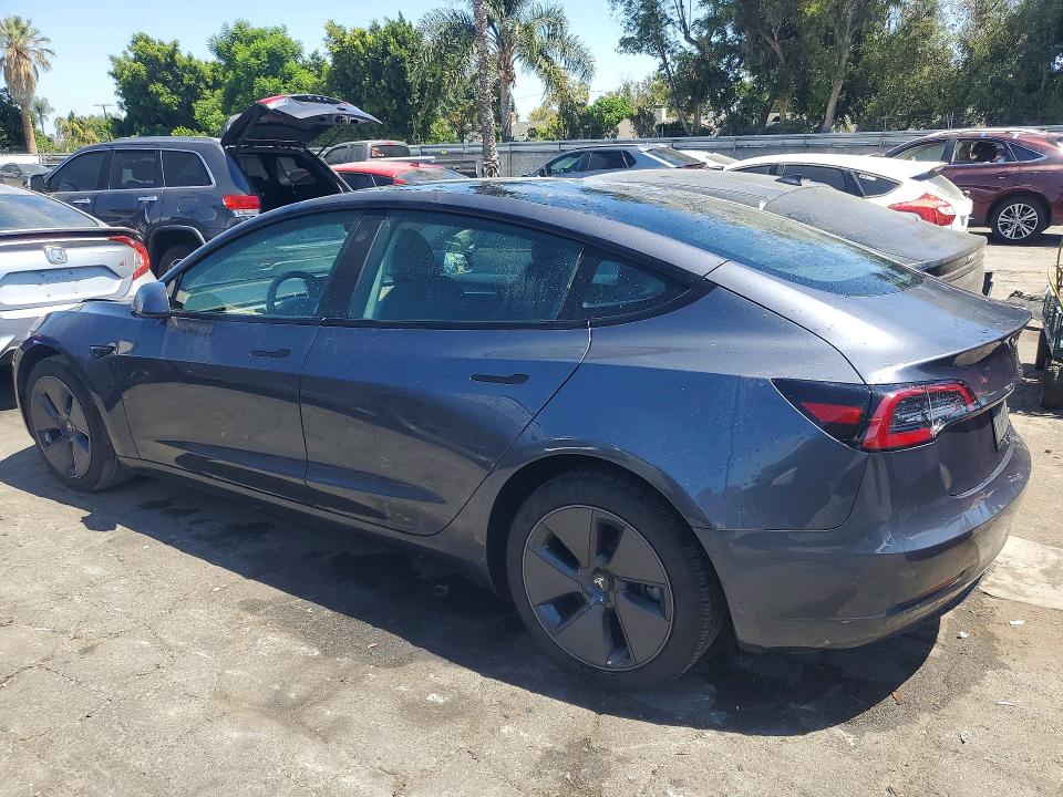 2023 Tesla Model 3 VIN 5YJ3E1EAXPF447811 COPART salvage auction — FRONT END, CA - CERTIFICATE OF TITLE, sold $4,600 on 2026-07-20 (photo 2)