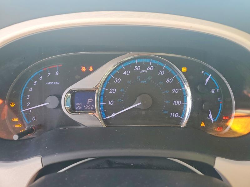 2011 Toyota Sienna VIN 5TDDK3DC5BS016843 COPART salvage auction — FRONT END, Fl - Cert Of Ttl-Rebuilt&Slvg Rbld, sold $1,600 on 2026-07-31 (photo 9)