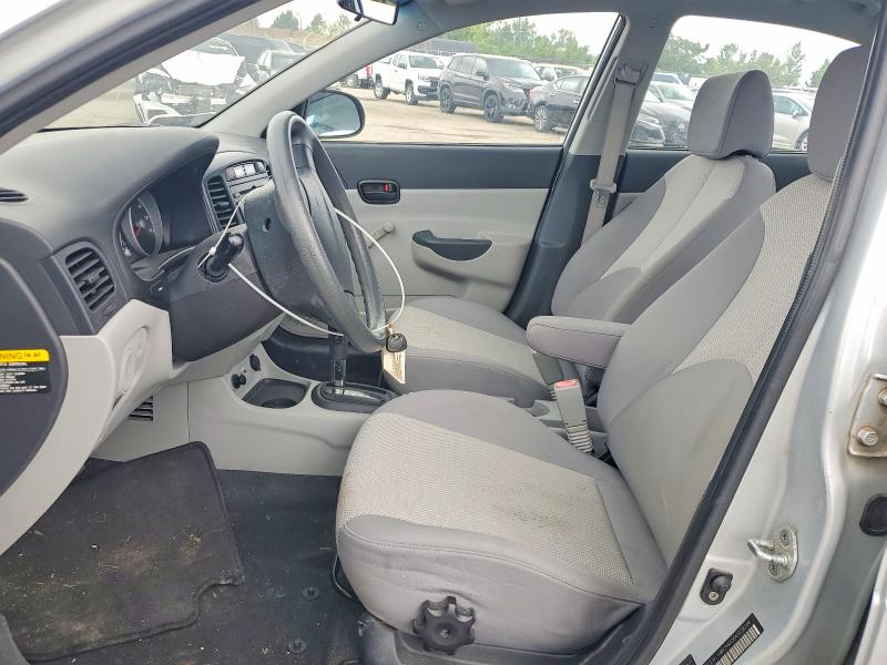2010 Hyundai Accent VIN KMHCN4AC6AU428708 COPART salvage auction — FRONT END, OH - CERT OF TITLE-SALVAGE, sold $650 on 2026-07-17 (photo 7)