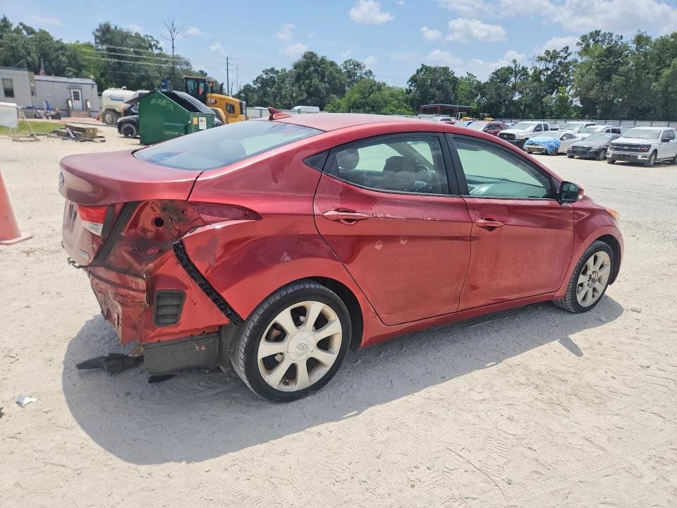 2012 Hyundai Elantra VIN KMHDH4AE8CU430234 COPART salvage auction — REAR END, Fl - Cert Of Title Slvg Rebuildable, sold $325 on 2026-07-21 (photo 3)