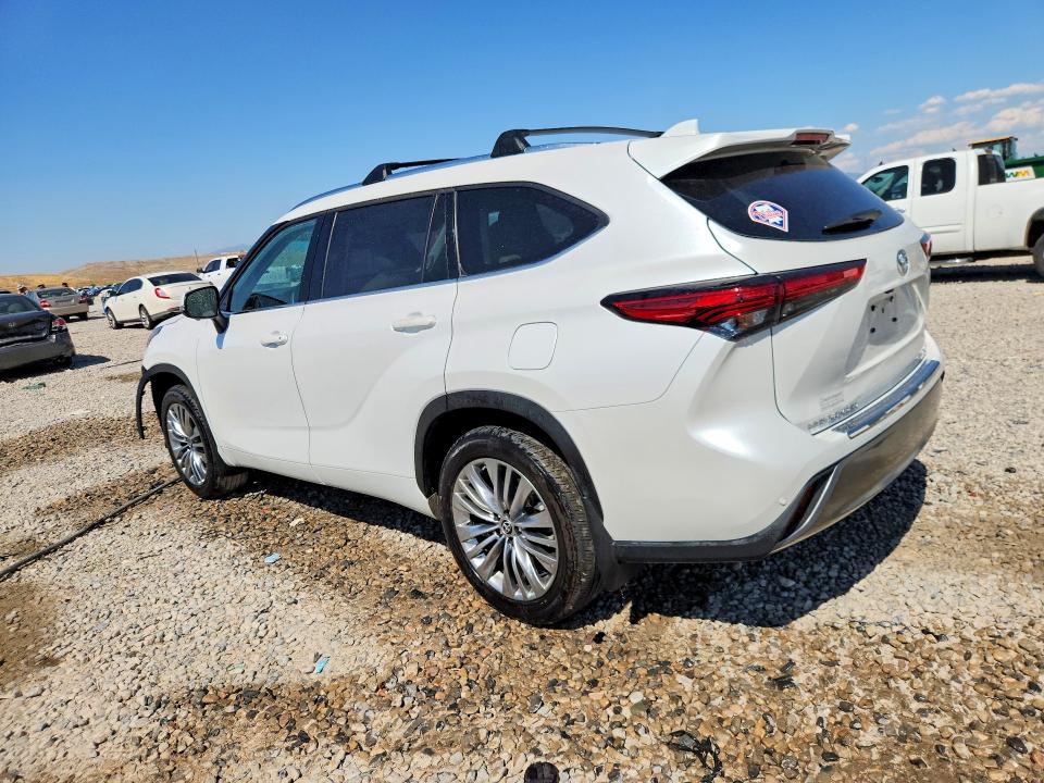 2023 Toyota Highlander VIN 5TDKDRAH3PS509514 COPART salvage auction — FRONT END, Ut - Salvage Certificate, sold $26,250 on 2026-08-21 (photo 2)