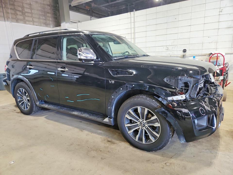 2020 Nissan Armada VIN JN8AY2NC9L9616487 COPART salvage auction — FRONT END, Mn - Cert Of Title-Salvage, sold $8,500 on 2026-09-01 (photo 4)