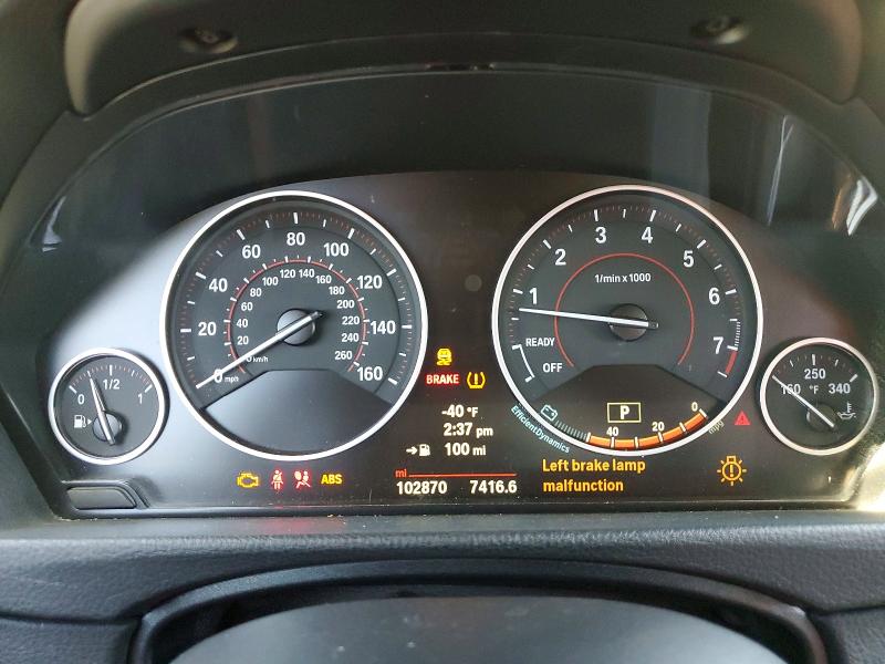 2014 BMW VIN WBA3A9G54ENS64880 COPART salvage auction — FRONT END, Ca - Salvage Certificate, sold $200 on 2026-08-19 (photo 9)