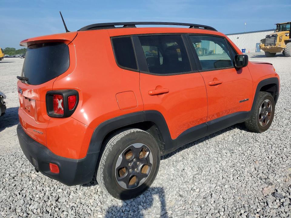 2017 Jeep Renegade VIN ZACCJBAB2HPE94132 COPART salvage auction — MINOR DENT/SCRATCHES, Tn - Certificate Of Title, sold $1,800 on 2026-07-09 (photo 3)