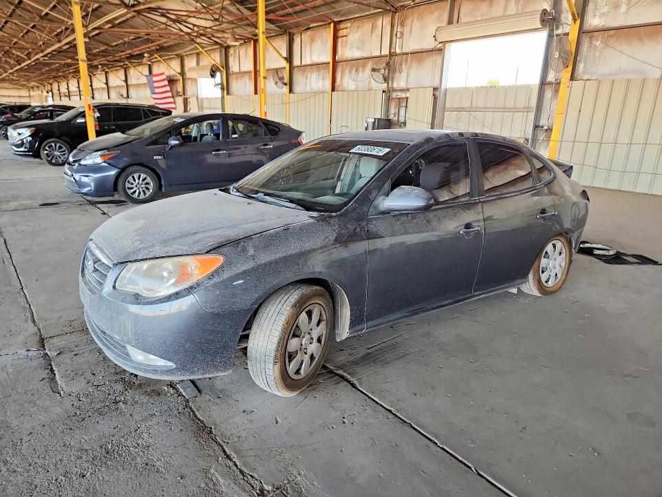2007 Hyundai Elantra VIN KMHDU46D87U156504 COPART salvage auction — REAR END, Az - Certificate Of Title (P), sold $475 on 2026-07-29 (photo 1)