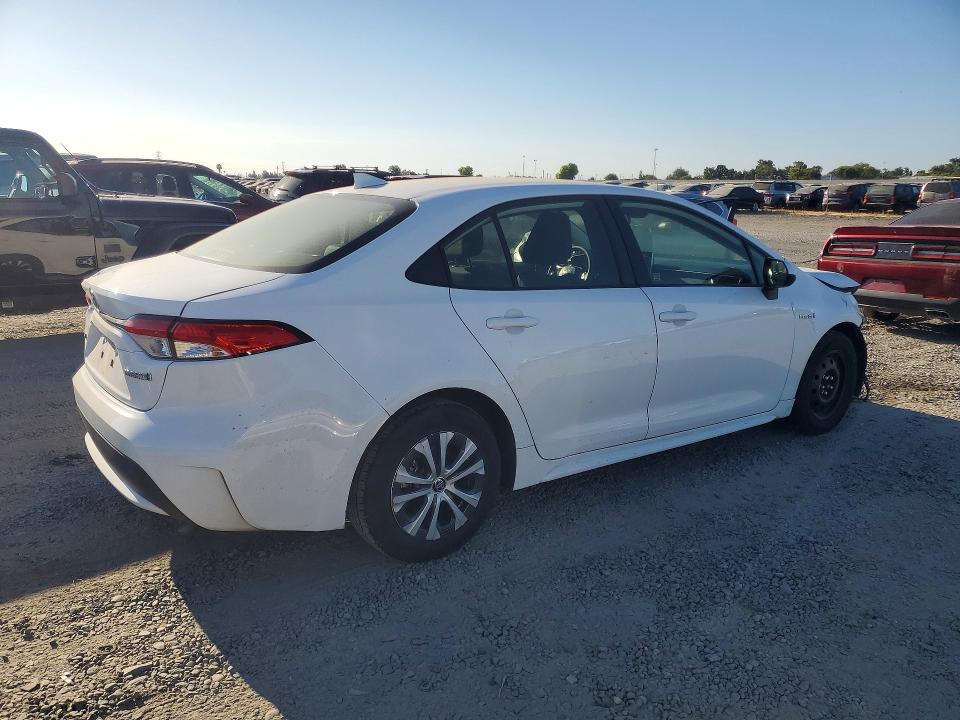 2021 Toyota Corolla VIN JTDEAMDE4MJ025127 COPART salvage auction — FRONT END, Ca - Salvage Certificate, sold $4,300 on 2026-07-21 (photo 3)