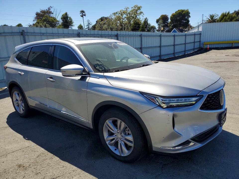 2023 Acura Mdx VIN 5J8YE1H39PL026955 COPART salvage auction — MINOR DENT/SCRATCHES, Ca - Non-Repairable Vehicle Cert, sold $10,400 on 2026-07-29 (photo 4)