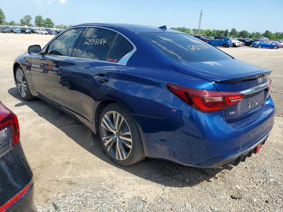 2018 Infiniti Q50 VIN JN1EV7AR0JM611897 COPART salvage auction — MECHANICAL, On - Permit Salvage (P), sold $125 on 2026-07-28 (photo 2)